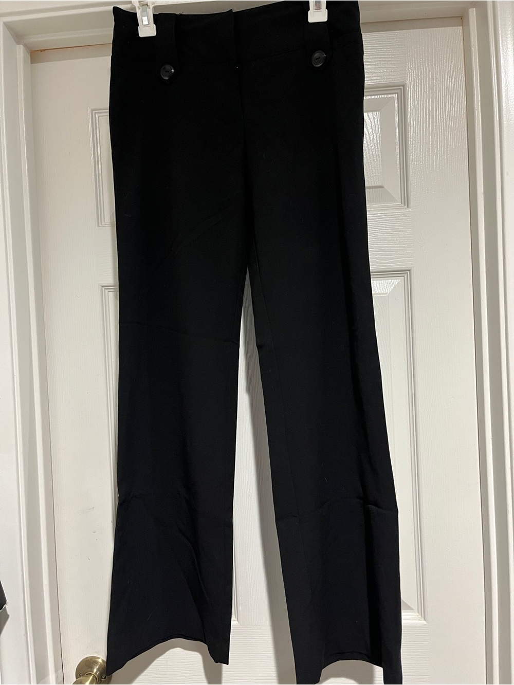 Iz Byer Black Boot-Cut Dress Pants